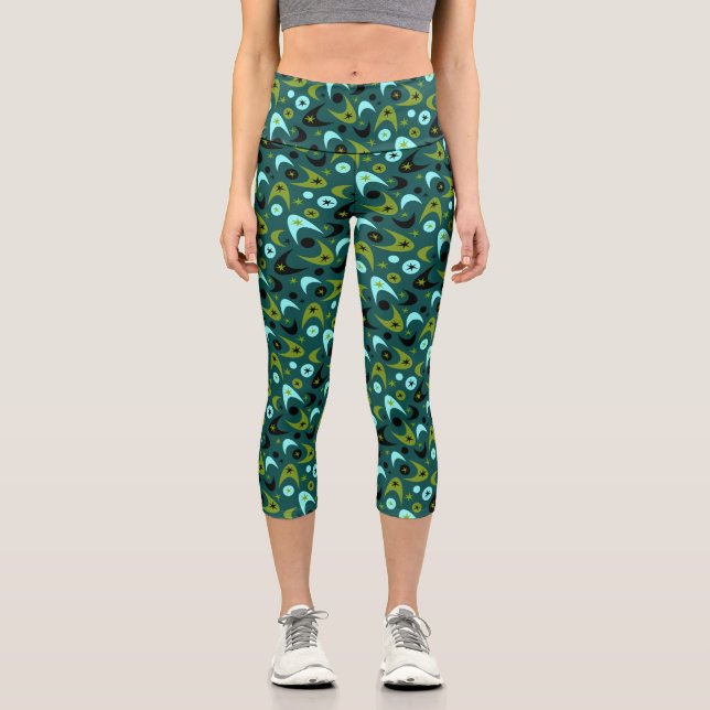 Leggings Capri Retro Boomerangs (Anverso)