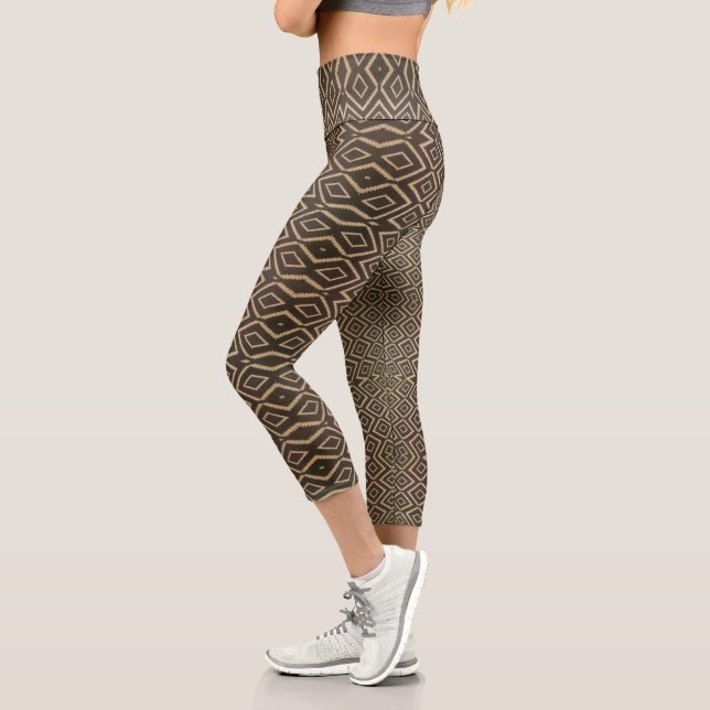 Leggings Capri retro marrón (Izquierda)