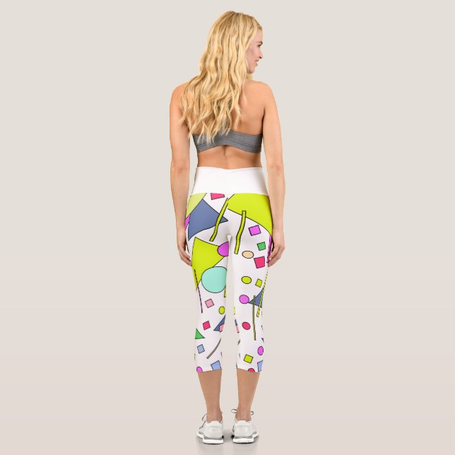 Leggings Capri Retro Vintage 80s and 90s Style (Reverso)
