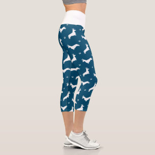 Leggings Capri Rey Dachshund Pelo Corto - patrón 2