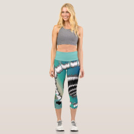 Leggings Capri RMdesignflo55 Capris de alto rendimiento