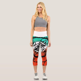 Leggings Capri RMdesignflo55Capris de alto rendimiento