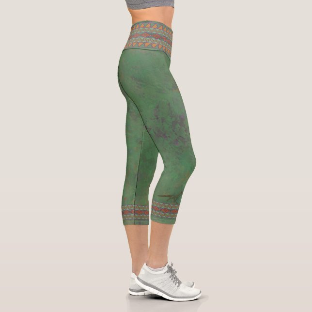 Leggings Capri Roadrunner del Suroeste Sagebrush Green (Derecha)
