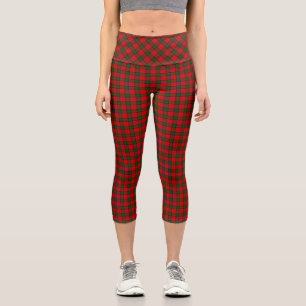 Leggings Capri Robertson tartan platillo rojo