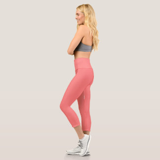 Leggings Capri rojo claro