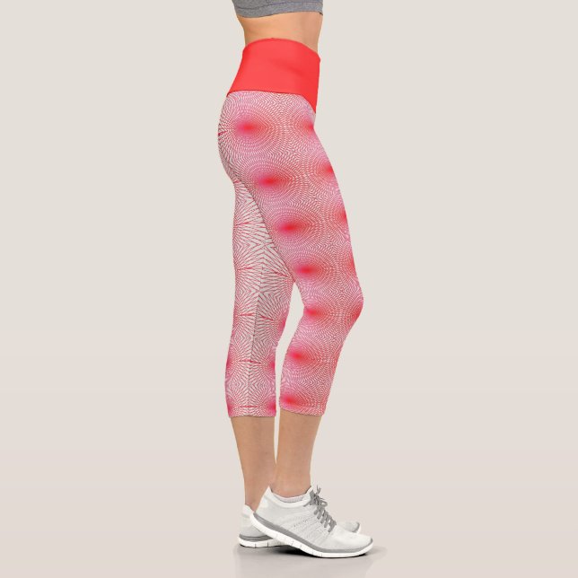 Leggings Capri rojo con amor (Derecha)