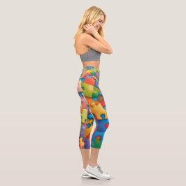 Leggings Capri Rompecabezas de yoga - Fitness único y ropa de act