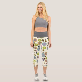 Leggings Capri Ronds en relief