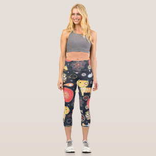 Leggings Capri Ropa de activación de pop de color