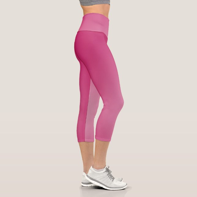 Leggings Capri Rosa elegante y elegante de las mujeres de verano (Derecha)