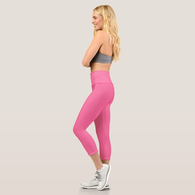 Leggings Capri rosa francés de color (Izquierda)