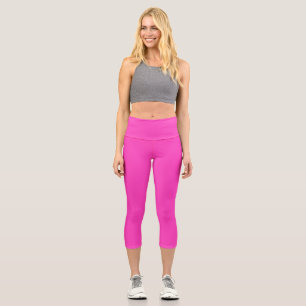 Leggings Capri Rosa neón