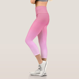 Leggings Capri Rosa oro moderno y gradiente rosa