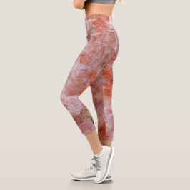 Leggings Capri Rosa Rosa Rosa Rosa Quartz