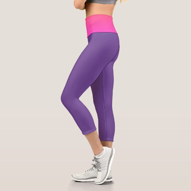 Leggings Capri Rosa + Violeta (Izquierda)