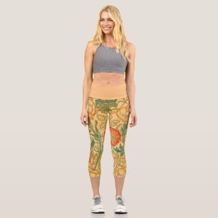 Leggings Capri Rosa y Rosa por William Morris 