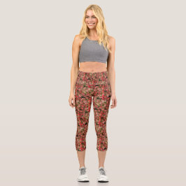 LEGGINGS CAPRI ROSAS