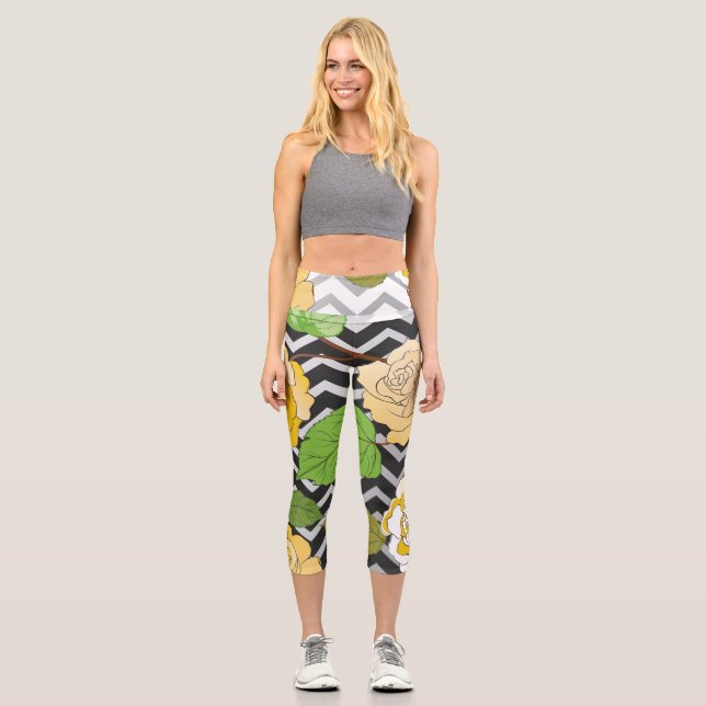 Leggings Capri Rosas 11 (Anverso)