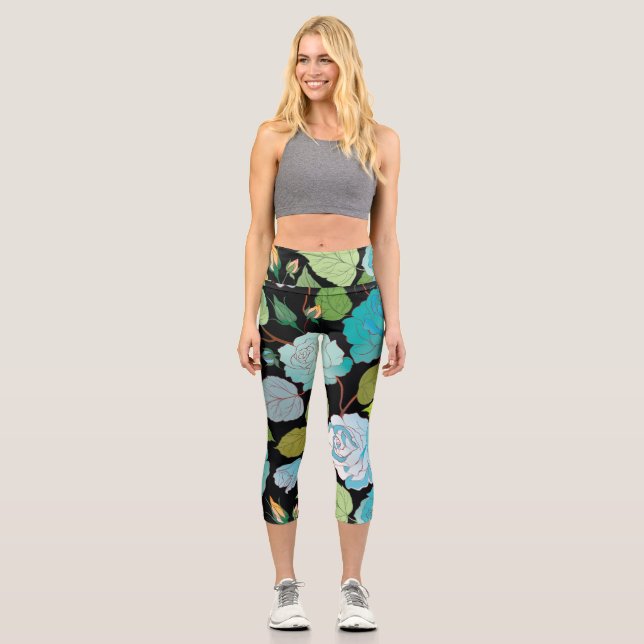 Leggings Capri Rosas 22 (Anverso)