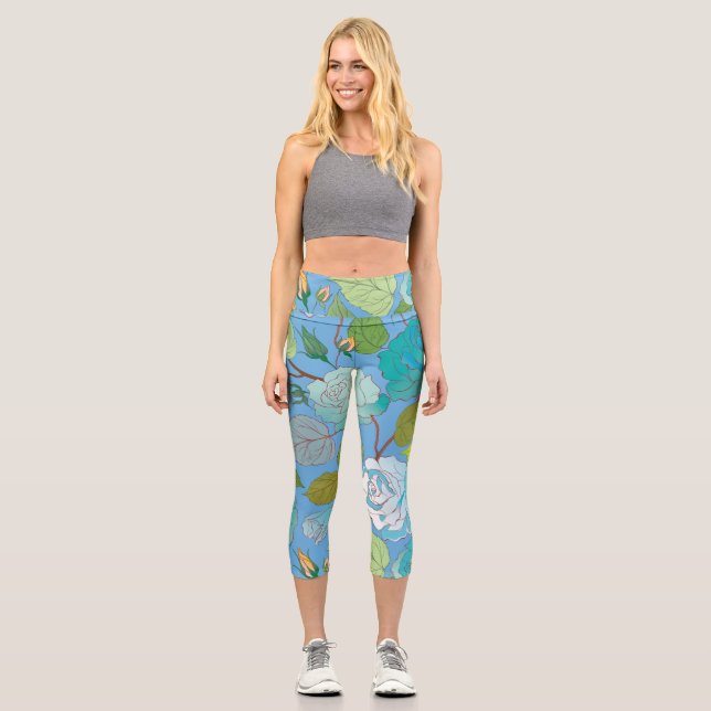 Leggings Capri Rosas 23 (Anverso)