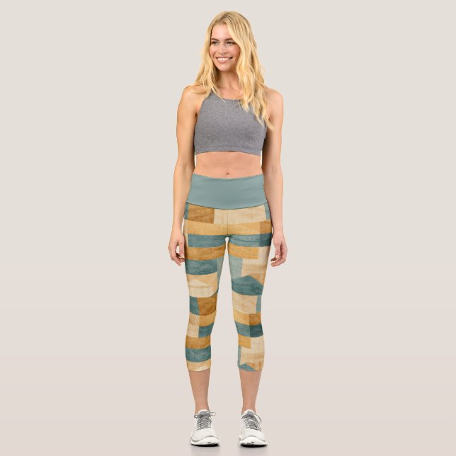 Leggings Capri Rústico/Cabina/Lodge/Mountain (Anverso)