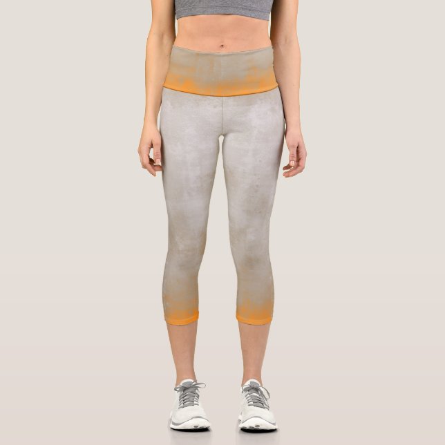 Leggings Capri Rústico Naranja gris (Anverso)