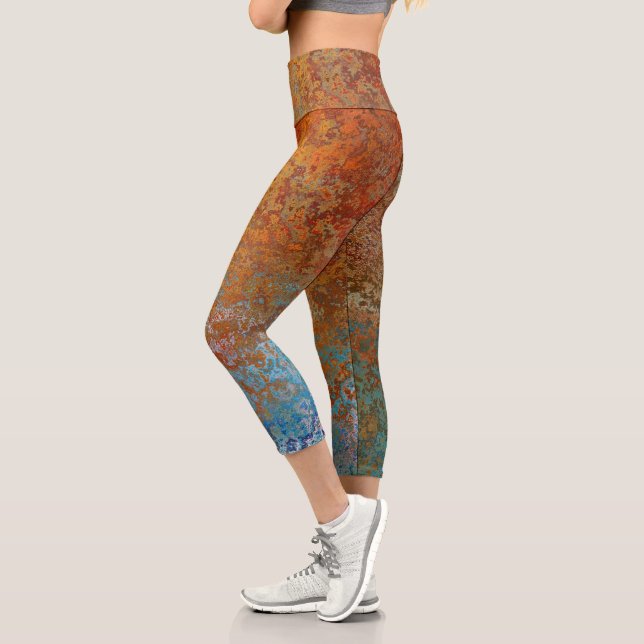 Leggings Capri Rusty, Verdigris, Grunge Steampunk (Izquierda)