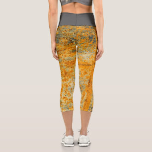 Leggings Capri rutas de óxido ácido