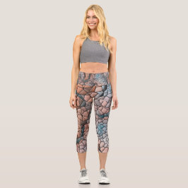 Leggings Capri Salmón acuático imaginario