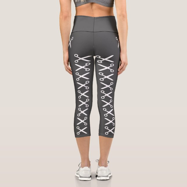 Leggings Capri Sastre de cuero estiloso (Reverso )