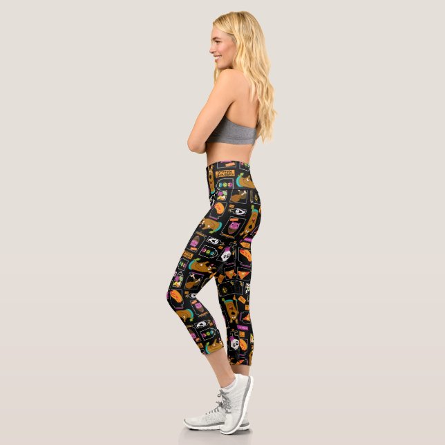 Leggings Capri Scooby-Doo | Patrón Scooby-Doo de Halloween (Izquierda)