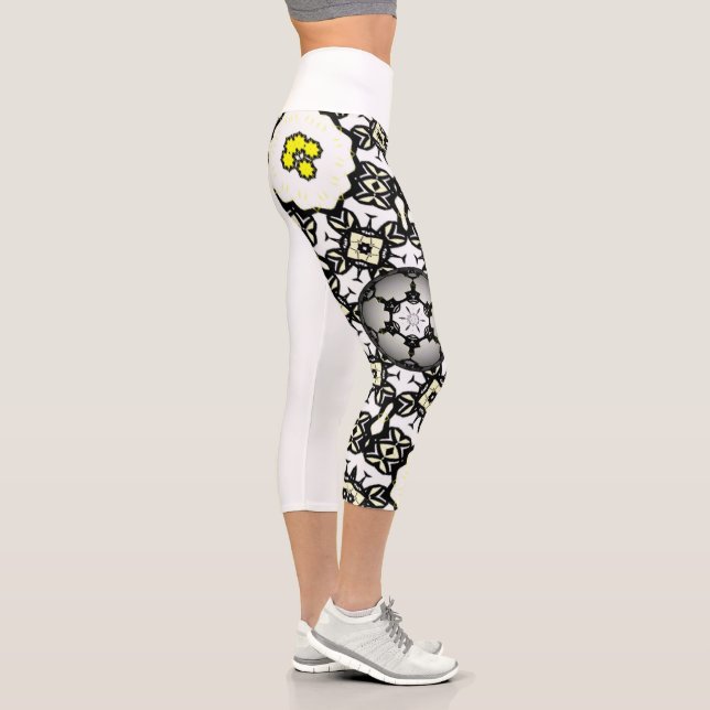 Leggings Capri Segundo arte caleidoscopio del volumen uno (Derecha)