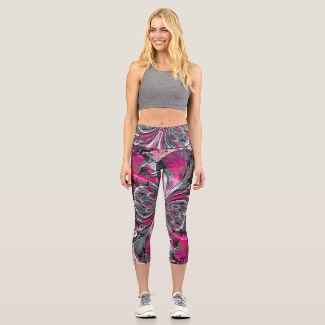 Leggings Capri Señales mixtas (Anverso)