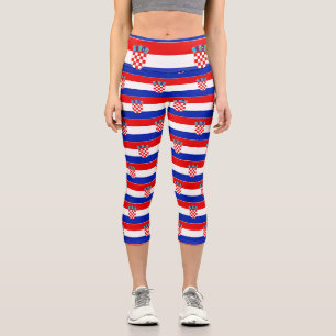 Leggings Capri Sencilla ropa de bandera nacional de Croacia moder