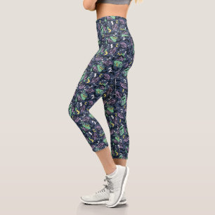 Leggings Capri Sésamo Patrón de conde von Count Doodle