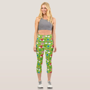 Leggings Capri Shamrock y patrón arcoiris en Plaza Sésamo