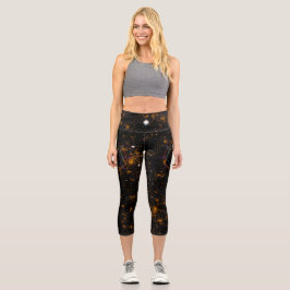 Leggings Capri Sigilo de Geometría Sagrada