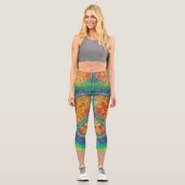 Leggings Capri Signo de paz tinte