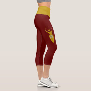 Leggings Capri Símbolo Espiritual - Diosa De La Tierra Gaya 1