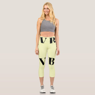 Leggings Capri simple minimal color sólido personalizado pastel p