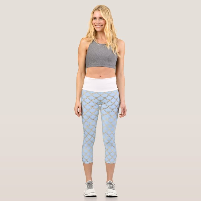 Leggings Capri Sirenita con escala alta (Anverso)