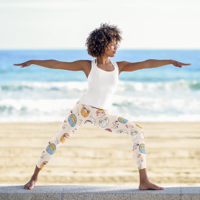 Leggings Capri Sleepy Sloth (Subido por el creador)