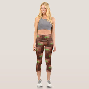 Leggings Capri SlipperyJoe iluminó el letrero de neón gay brillan