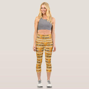 Leggings Capri SlipperyJoe's oso cachorro culturalmente arraigado