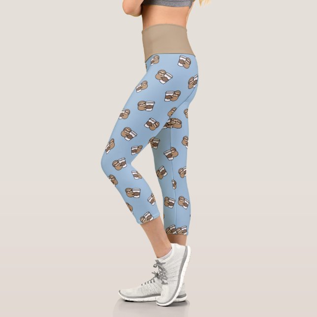 Leggings Capri Sloth and Coffee (Izquierda)