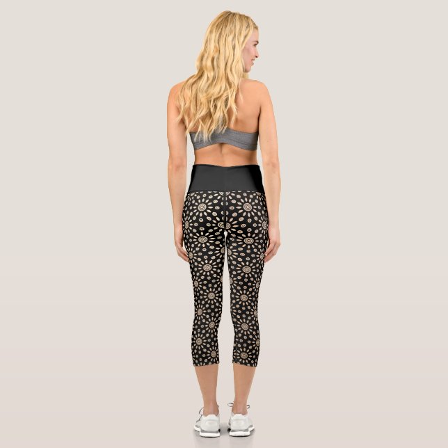 Leggings Capri Sol Dorado Retro (Reverso)