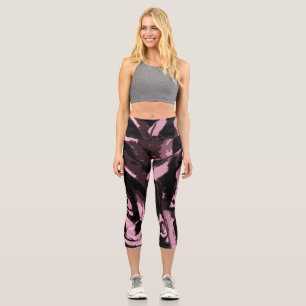 Leggings Capri Solo algunos Rosas
