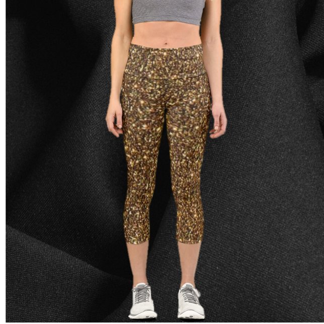 Leggings Capri Sparkly Bronze Purpurina (Subido por el creador)