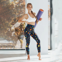 Leggings Capri Splash geométrico