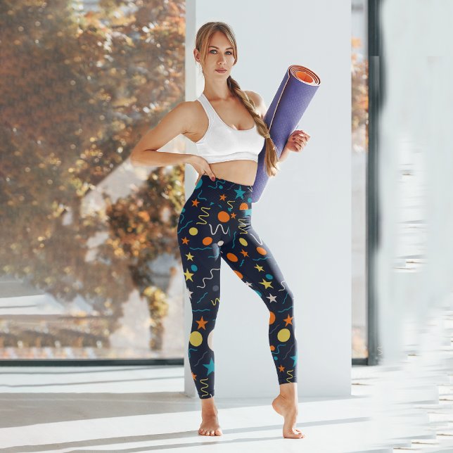Leggings Capri Splash geométrico (Subido por el creador)